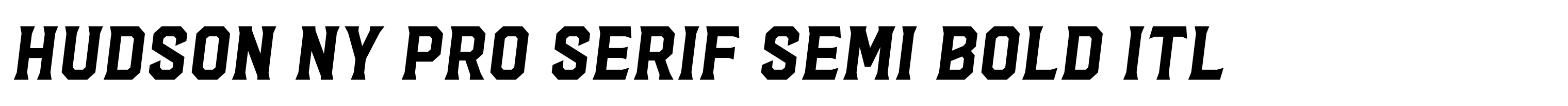 Hudson NY Pro Serif Semi Bold Itl
